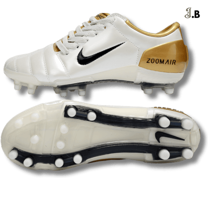 Nike Air Zoom T90 Gold/White FG Cleats - JogaBonito - Cleat