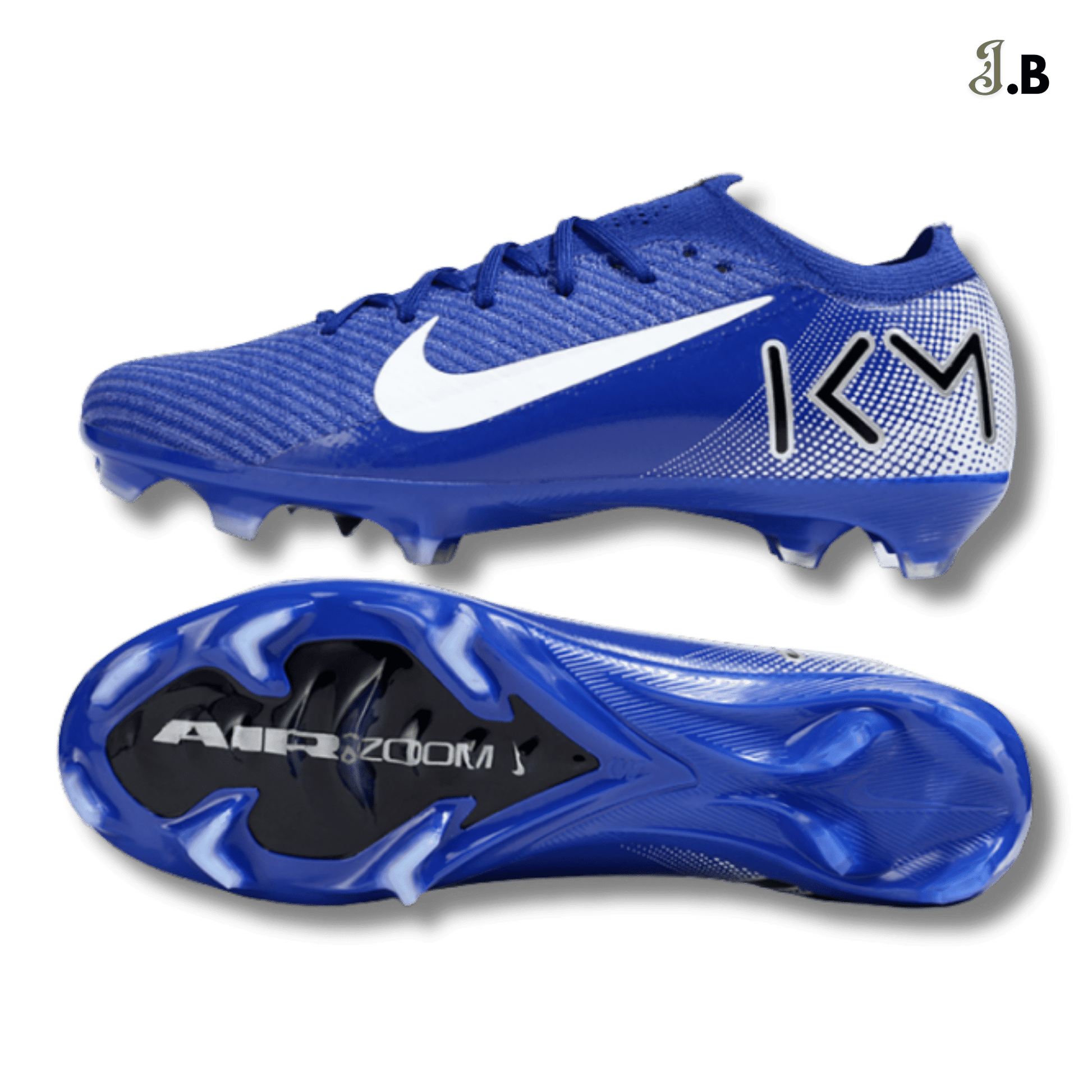 Nike Blue/White Bonded Pack Air Zoom Mercurial Superfly LX Elite FG Cleats - JogaBonito - Athletic Shoes