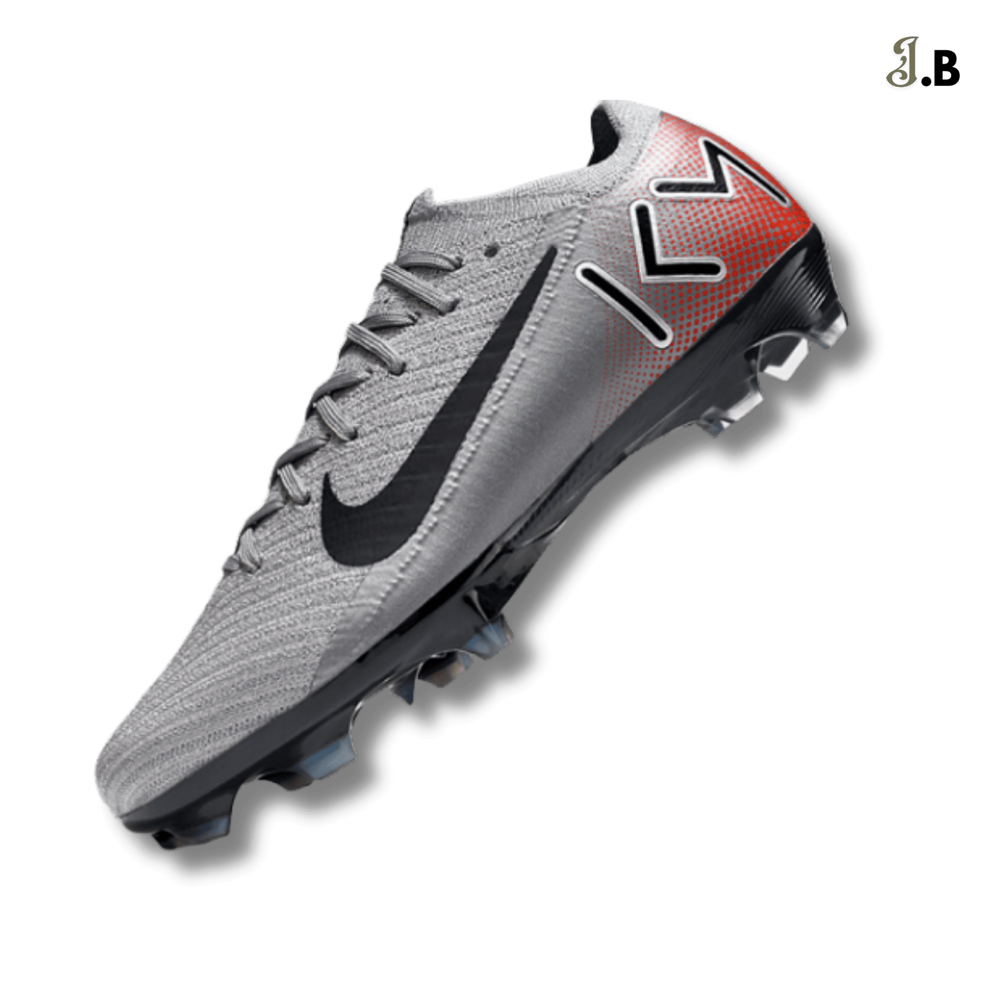 Nike Grey Bonded Pack Air Zoom Mercurial Vapor XV Elite FG Cleats - JogaBonito - Athletic Shoes