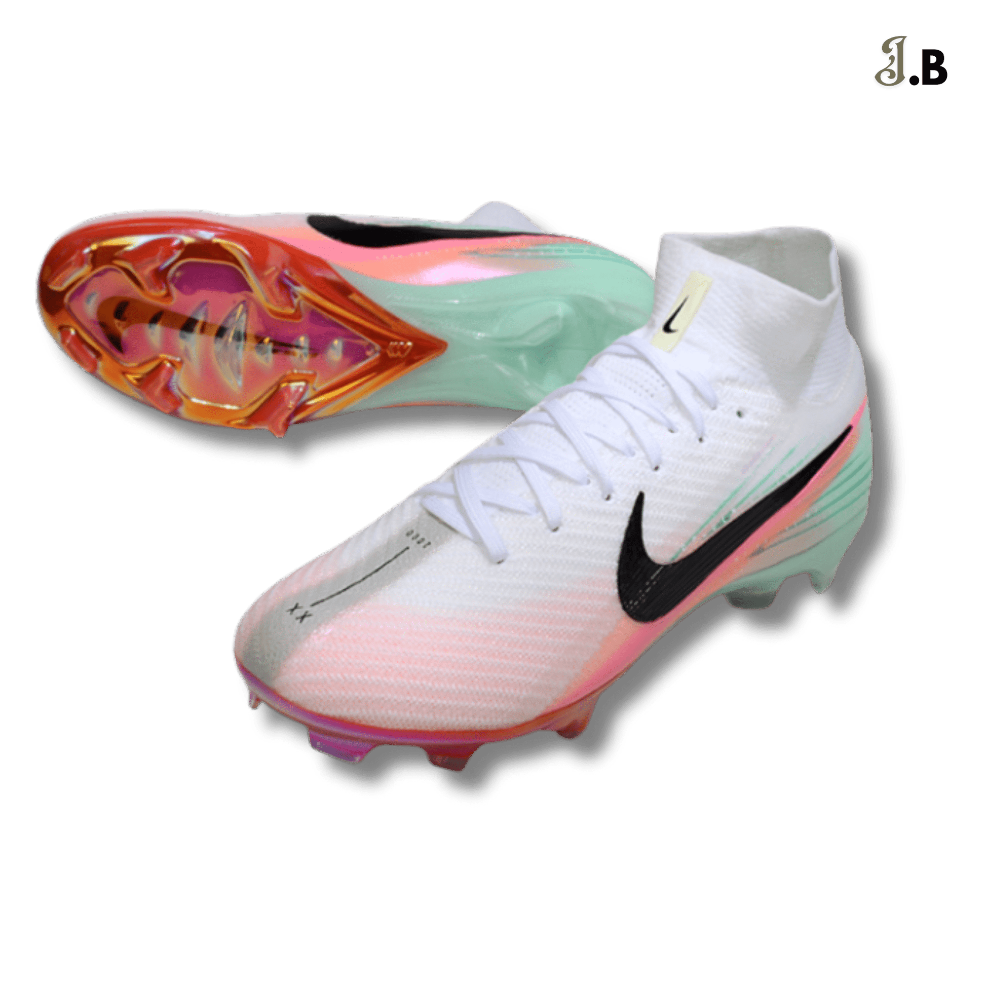 Nike Mercurial Vapor Elite Gray/Blue Sock Cleats - JogaBonito - Athletic Shoes