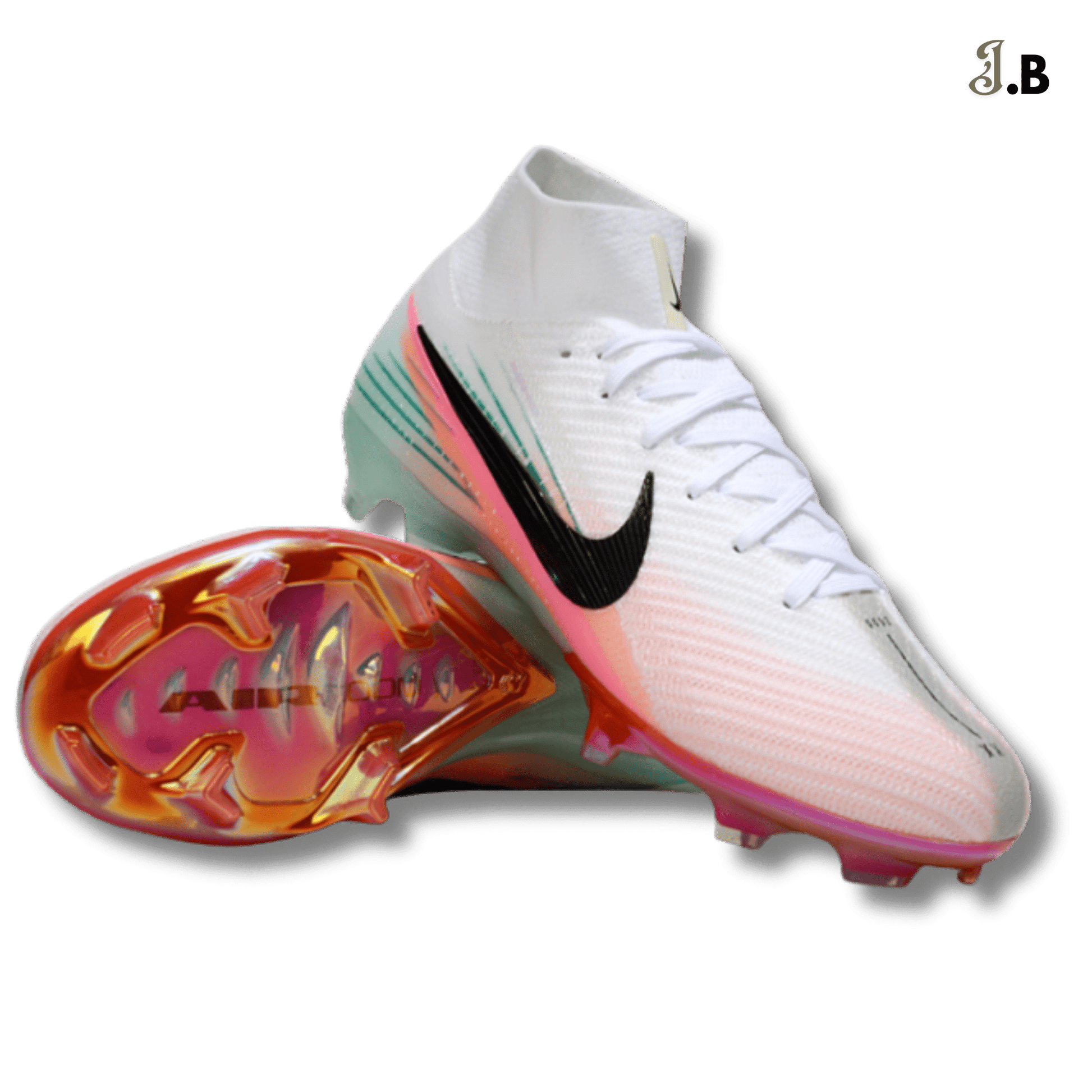 Nike Mercurial Vapor Elite Gray/Blue Sock Cleats - JogaBonito - Athletic Shoes