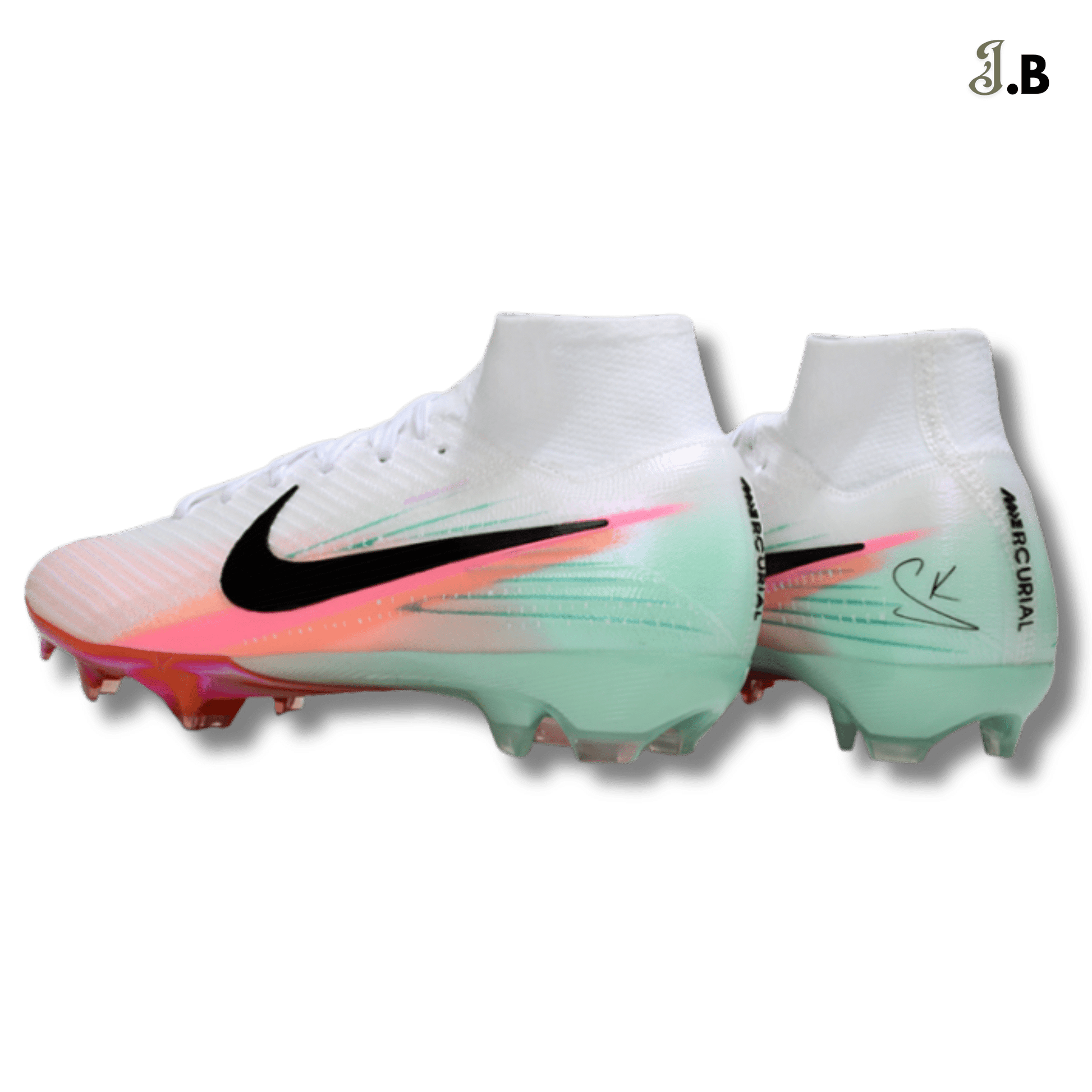 Nike Mercurial Vapor Elite Gray/Blue Sock Cleats - JogaBonito - Athletic Shoes