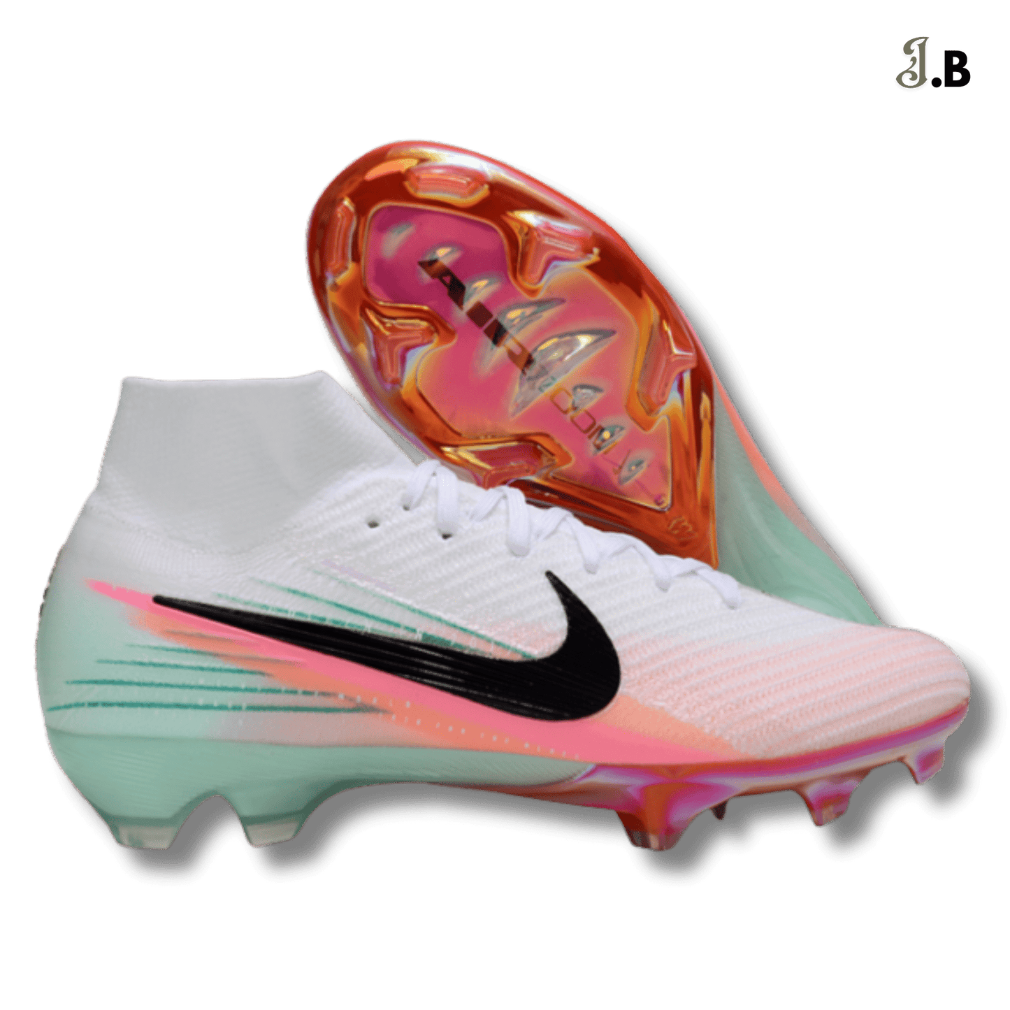 Nike Mercurial Vapor Elite Gray/Blue Sock Cleats - JogaBonito - Athletic Shoes