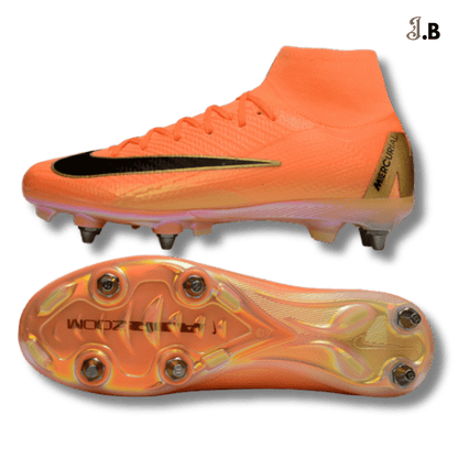 Nike Mercurial Vapor Elite Orange/Black Cleats - JogaBonito - Athletic Shoes