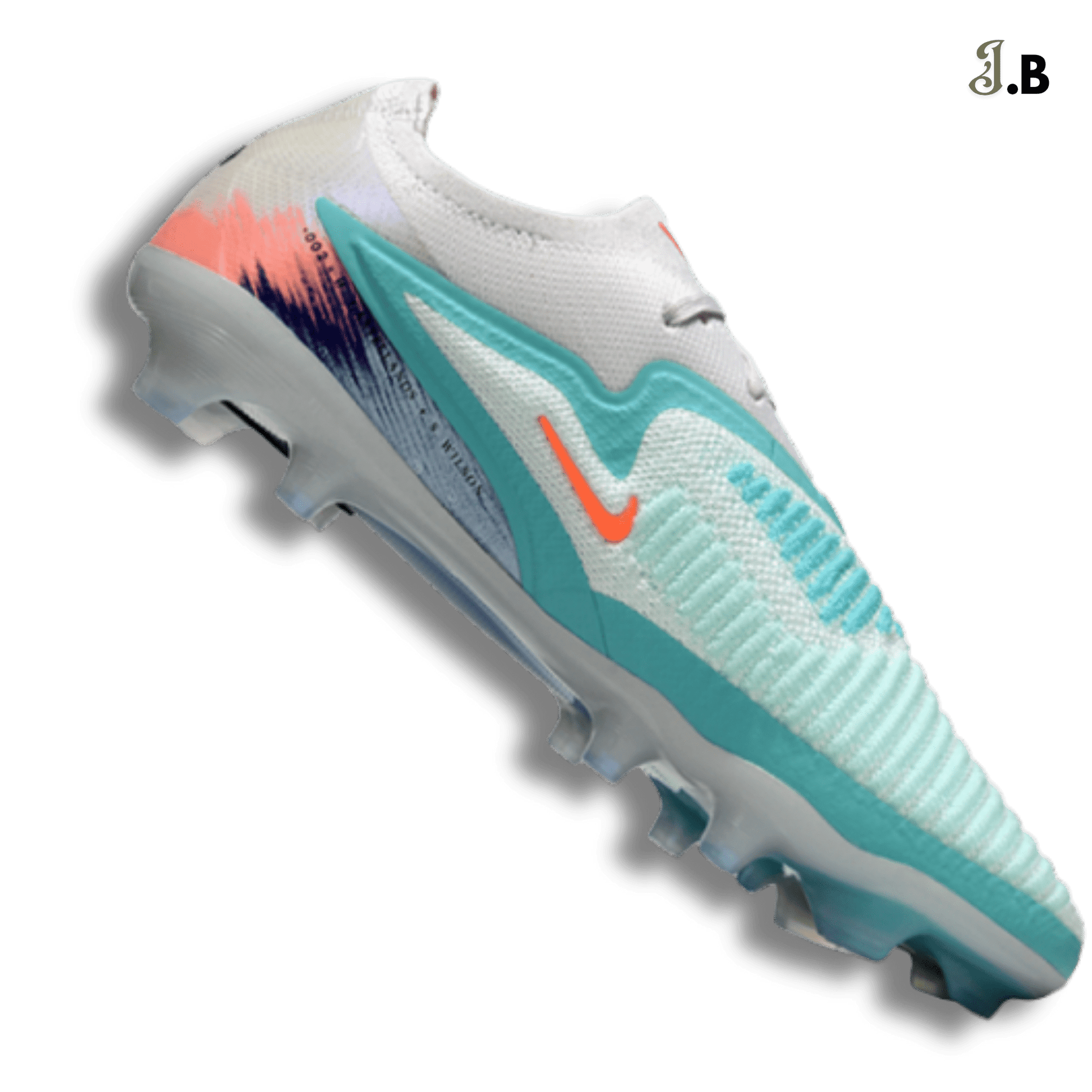 Nike Phantom 6 Elite White/Blue FG Cleats - JogaBonito - Athletic Shoes