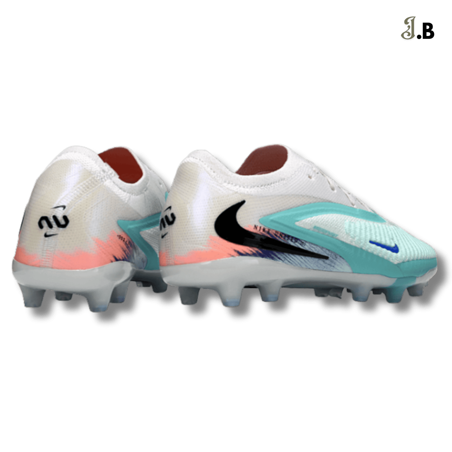 Nike Phantom 6 Elite White/Blue FG Cleats - JogaBonito - Athletic Shoes