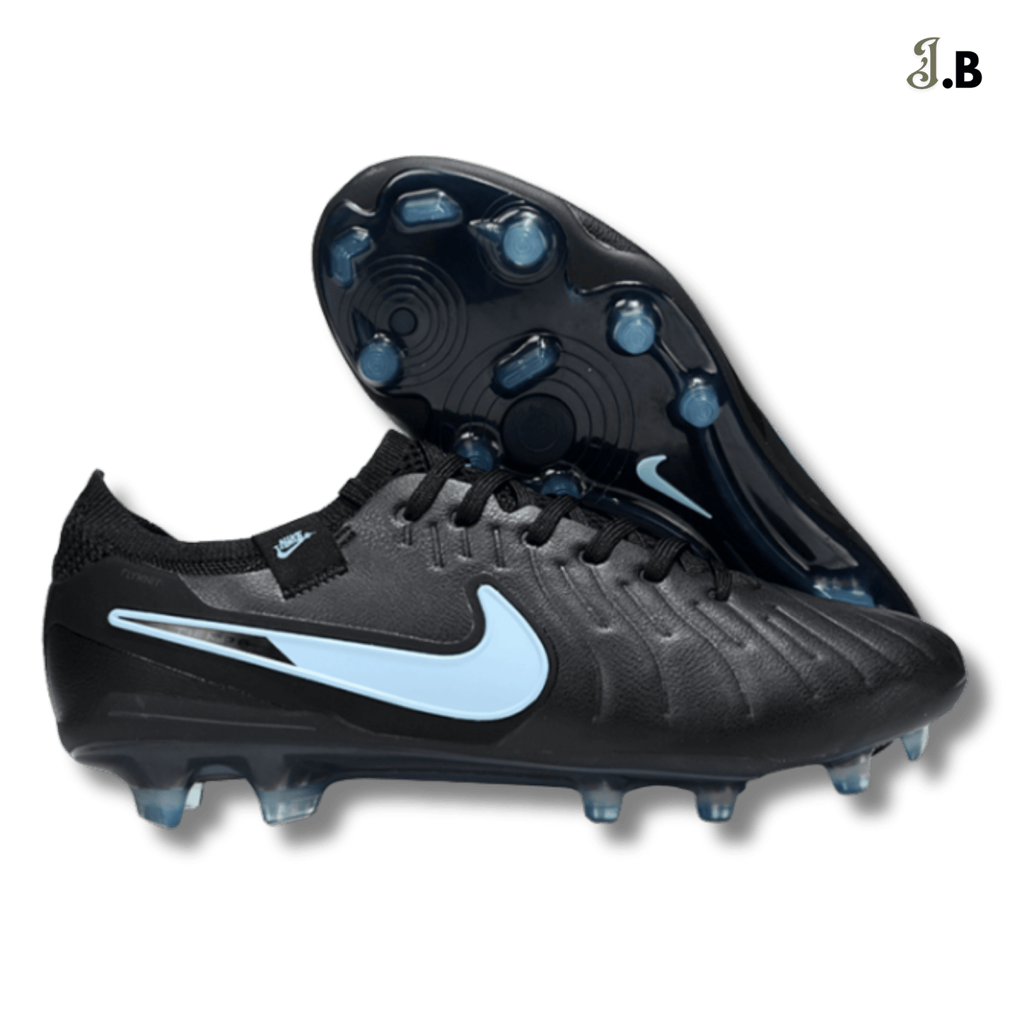 Nike Tiempo Legend Academy X Black/Light Blue TF Cleats - JogaBonito - Athletic Shoes