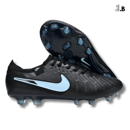 Nike Tiempo Legend Academy X Black/Light Blue TF Cleats - JogaBonito - Athletic Shoes
