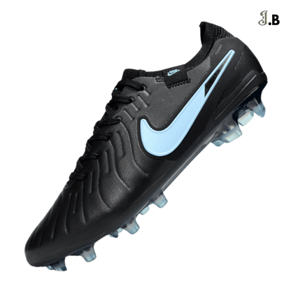 Nike Tiempo Legend Academy X Black/Light Blue TF Cleats - JogaBonito - Athletic Shoes