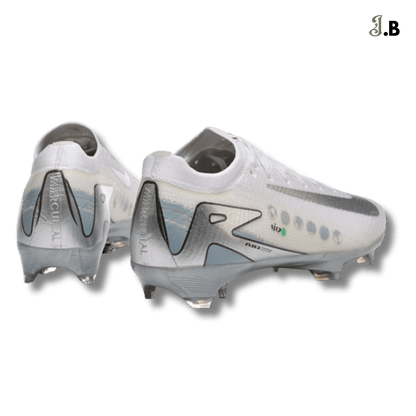 Nike White/Silver Air Zoom Mercurial Vapor 16 Elite FG Cleats - JogaBonito - Athletic Shoes