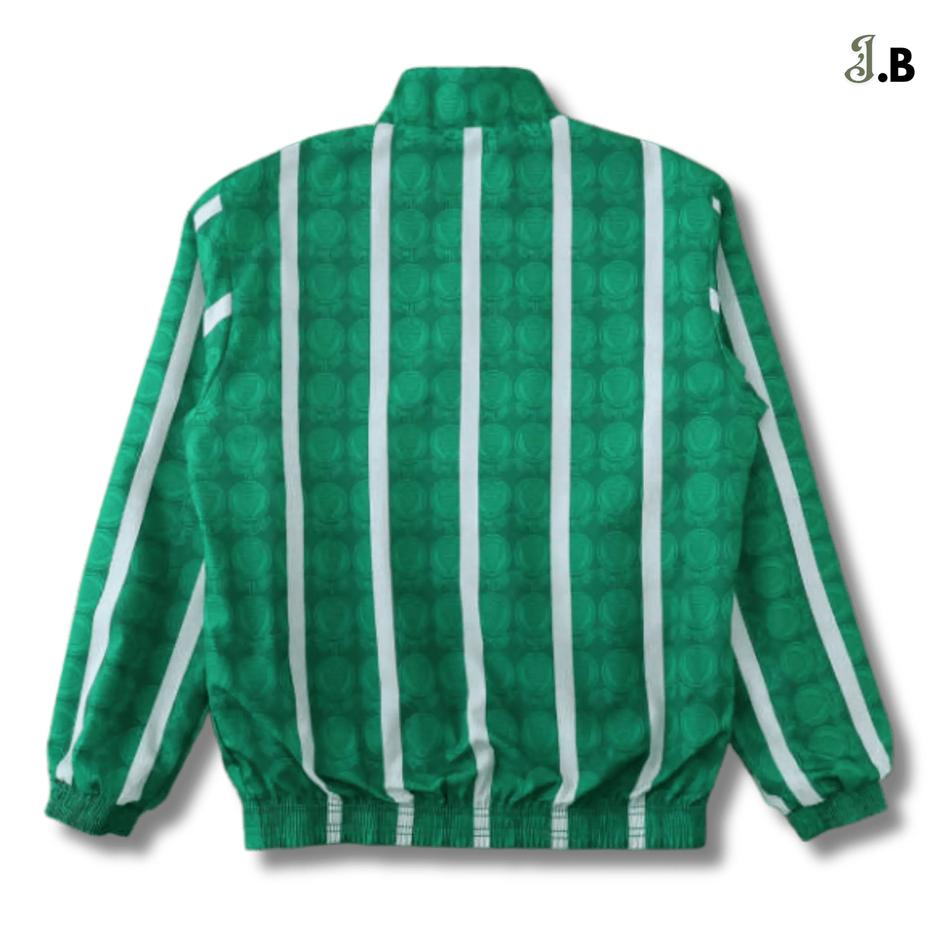Palmeiras SP Vintage Green Reversible Windbreaker - JogaBonito - Jersey