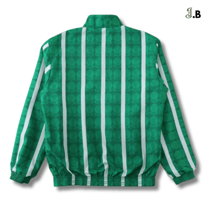 Palmeiras SP Vintage Green Reversible Windbreaker - JogaBonito - Jersey