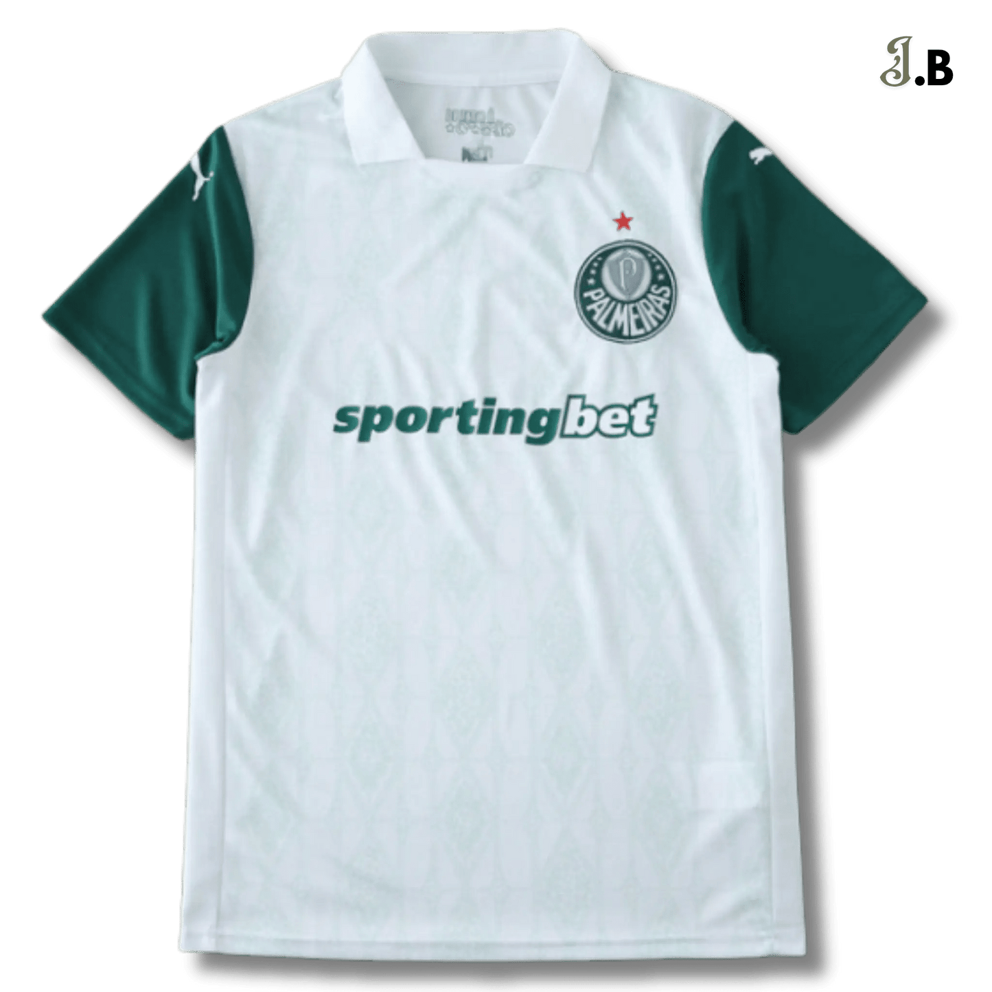 Palmeiras SP Vintage White Away Fan Jersey - JogaBonito - Jersey