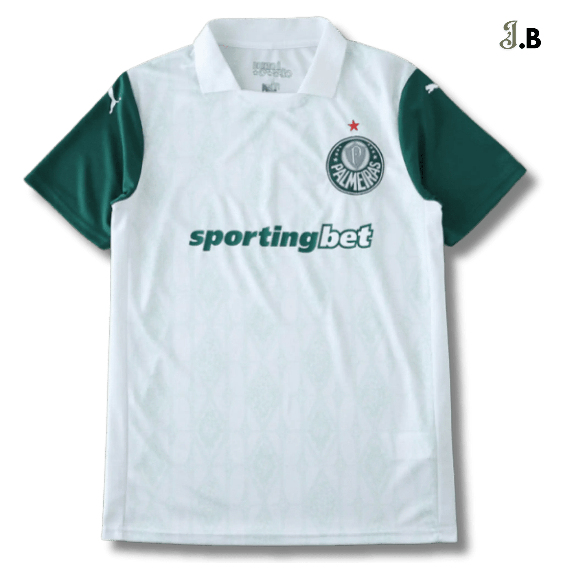 Palmeiras SP Vintage White Away Fan Jersey - JogaBonito - Jersey