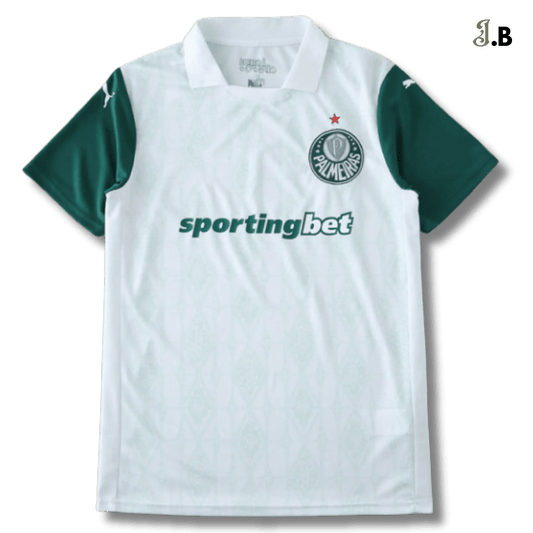 Palmeiras SP Vintage White Away Fan Jersey - JogaBonito - Jersey