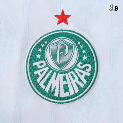 Palmeiras SP Vintage White Windbreaker - JogaBonito - Jersey