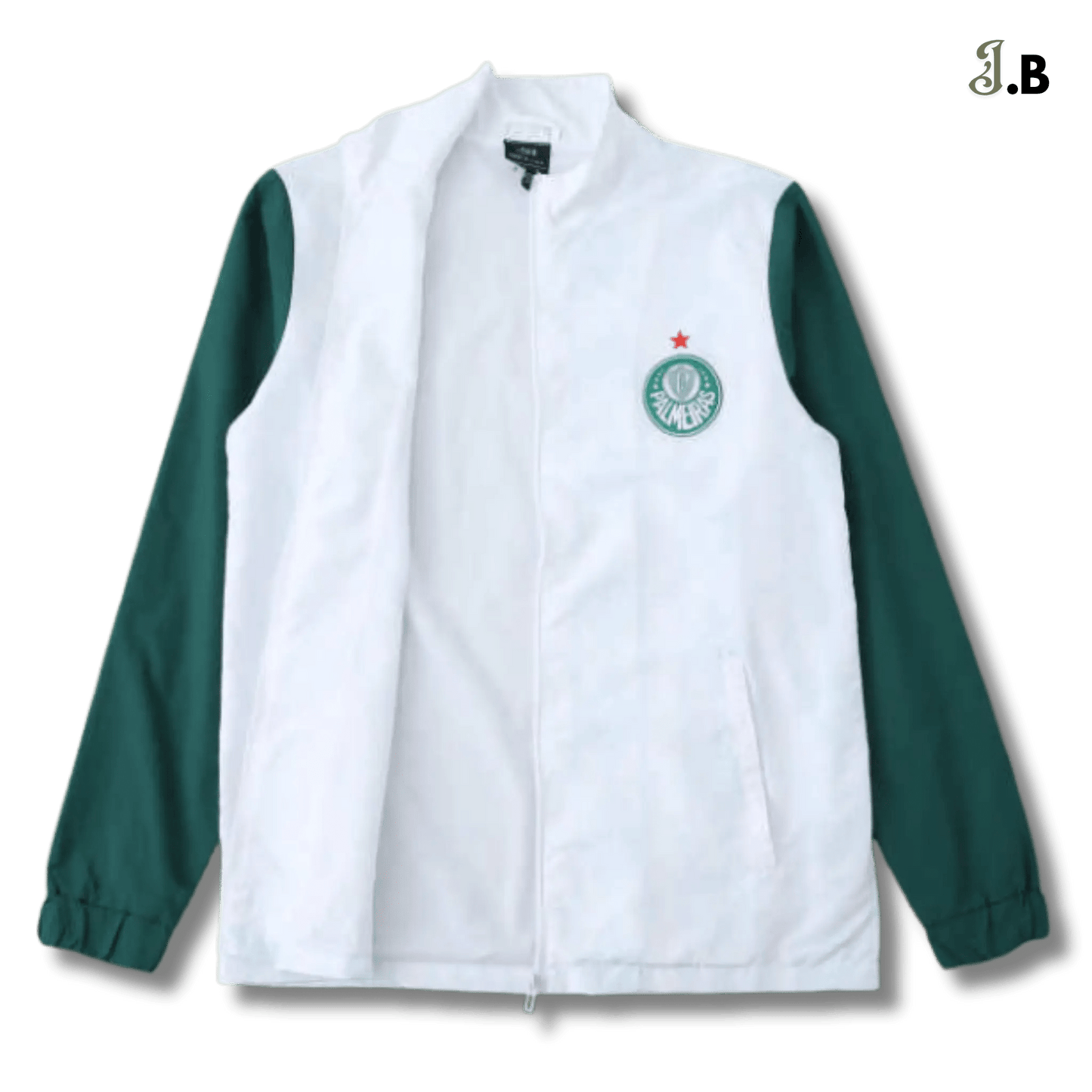 Palmeiras SP Vintage White Windbreaker - JogaBonito - Jersey