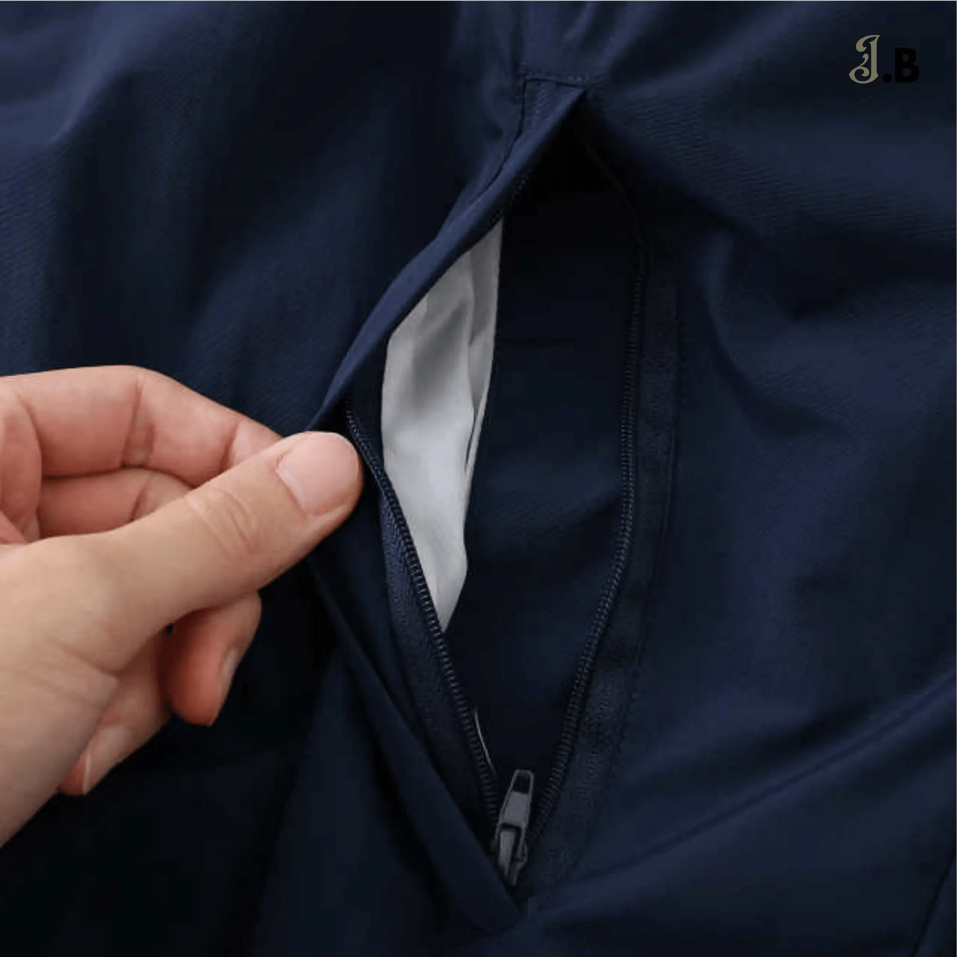 PSG Vintage Navy Training Windbreaker - JogaBonito - Jersey
