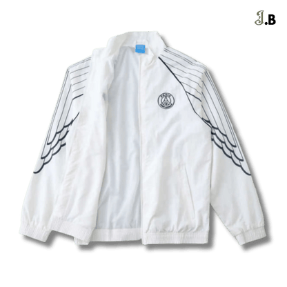 PSG Vintage White Training Windbreaker - JogaBonito - Jersey