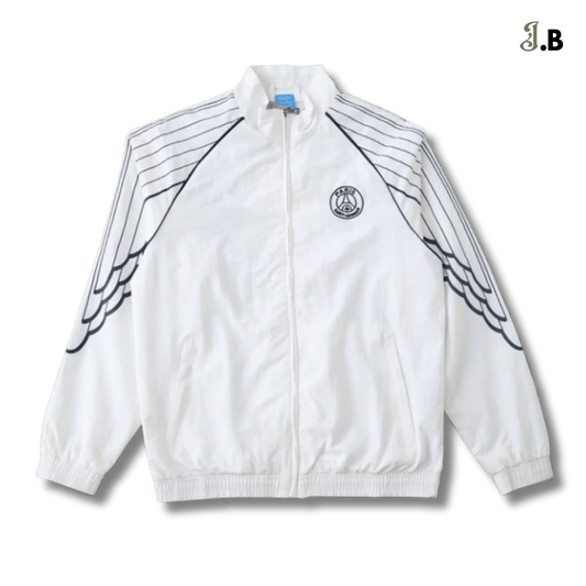 PSG Vintage White Training Windbreaker - JogaBonito - Jersey