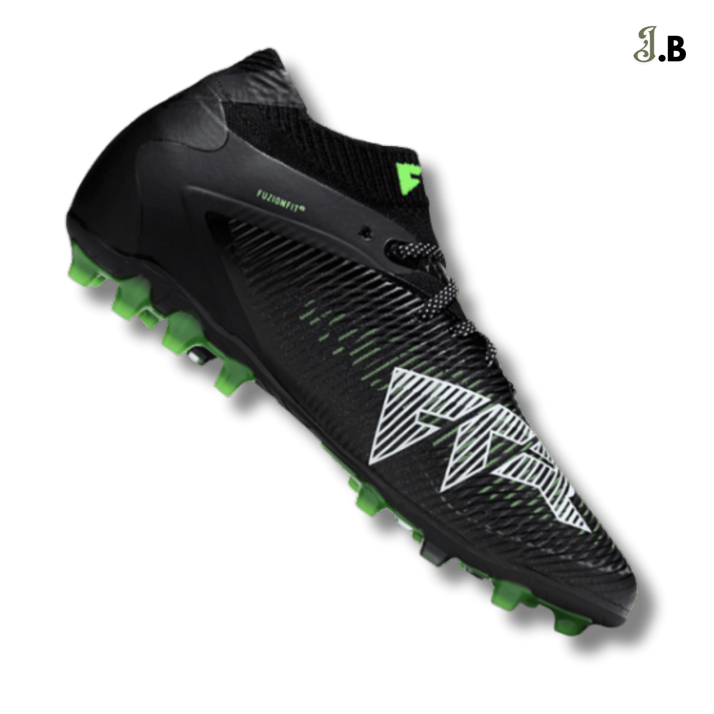 Puma Future 8 Ultimate FG Black/Green Cleats - JogaBonito - Athletic Shoes