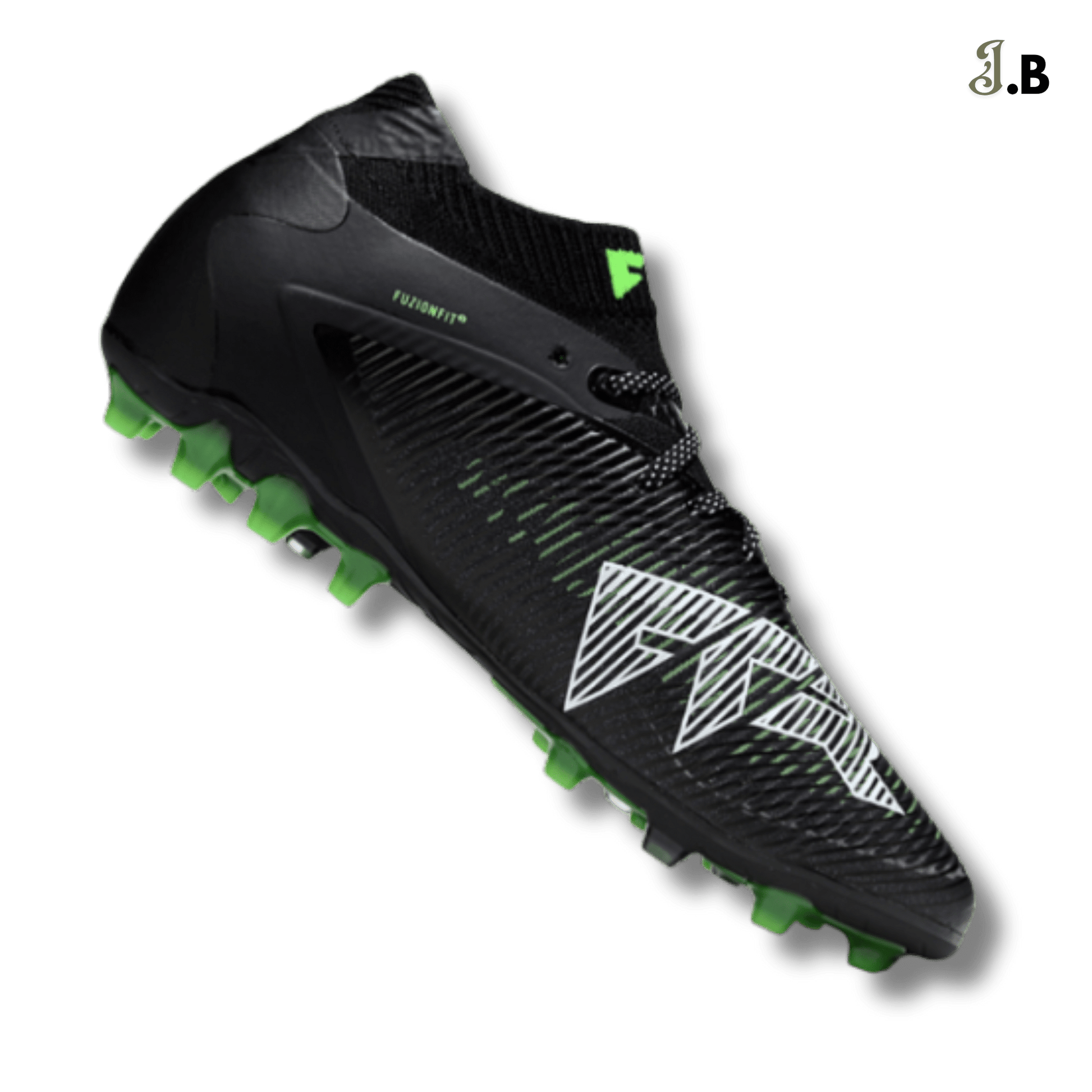 Puma Future 8 Ultimate FG Black/Green Cleats - JogaBonito - Athletic Shoes