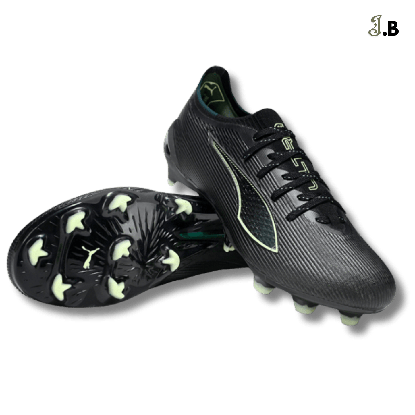 Puma Ultra 5 Ultimate FG Black Cleats - JogaBonito - Athletic Shoes