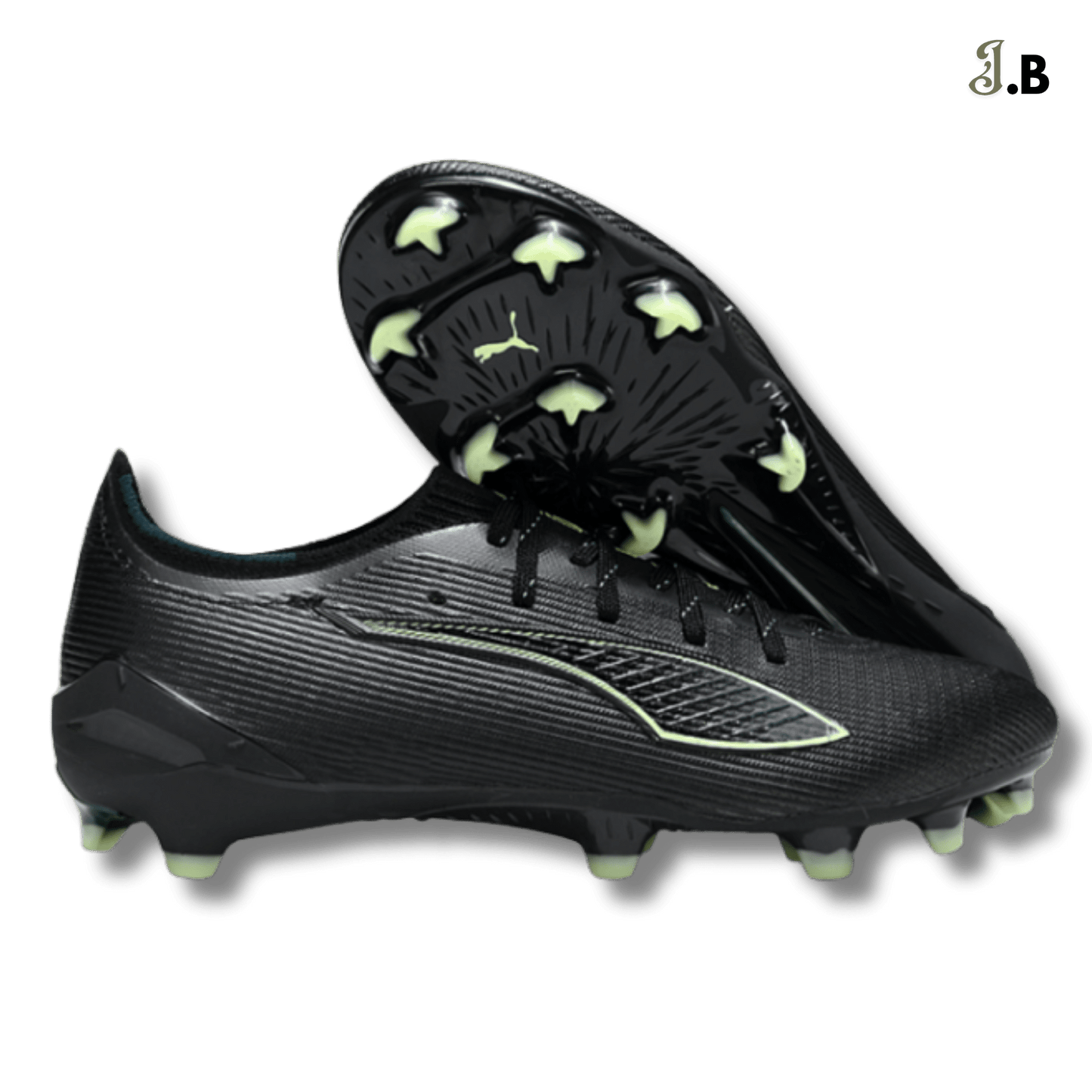 Puma Ultra 5 Ultimate FG Black Cleats - JogaBonito - Athletic Shoes