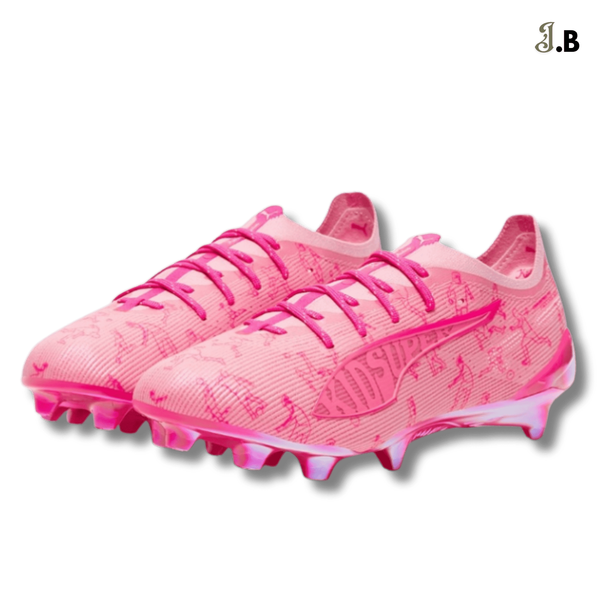 Puma Ultra 5 Ultimate x KidSuper Pink Cleats - JogaBonito - Cleat