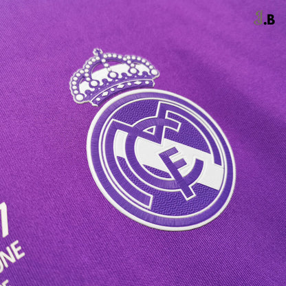Real Madrid CF Vintage 16 Purple Fan Long Sleeve - JogaBonito - Jersey