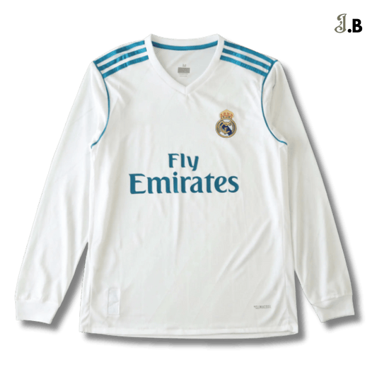 Real Madrid CF Vintage 17 White Fan Long Sleeve - JogaBonito - Jersey