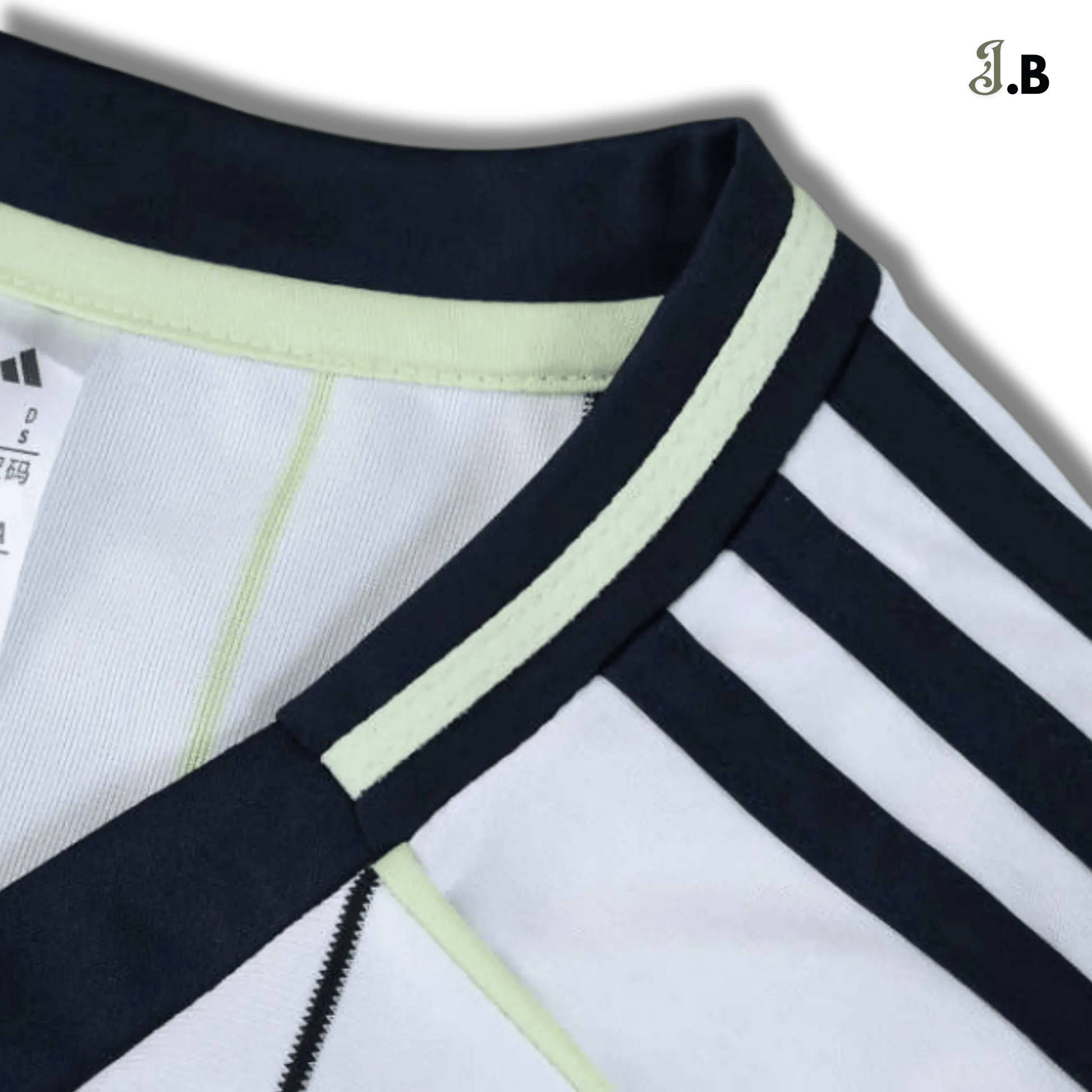 Real Madrid CF White & Black Baseball Jersey - JogaBonito - Jersey