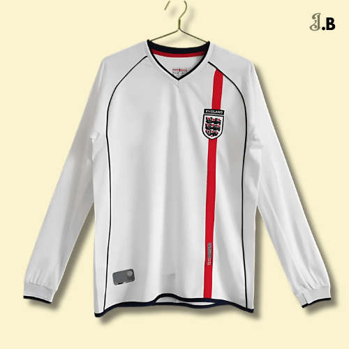 Retro 2002 England Fan Edition Long Sleeve - JogaBonito - Jersey