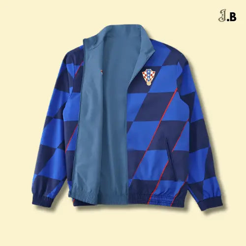 Retro Croatia Reversible Windbreaker JogaBonito