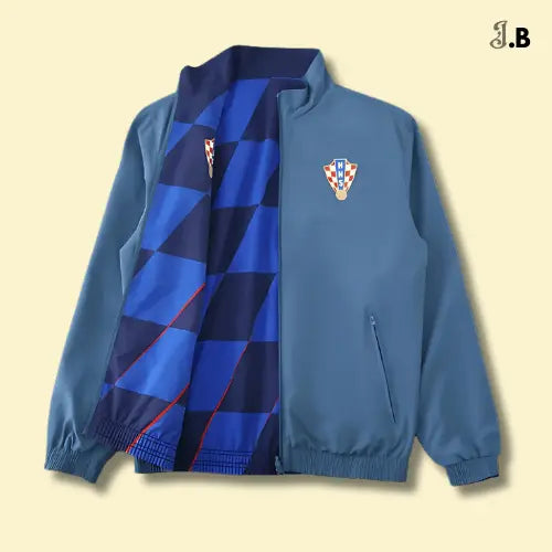 Retro Croatia Reversible Windbreaker JogaBonito