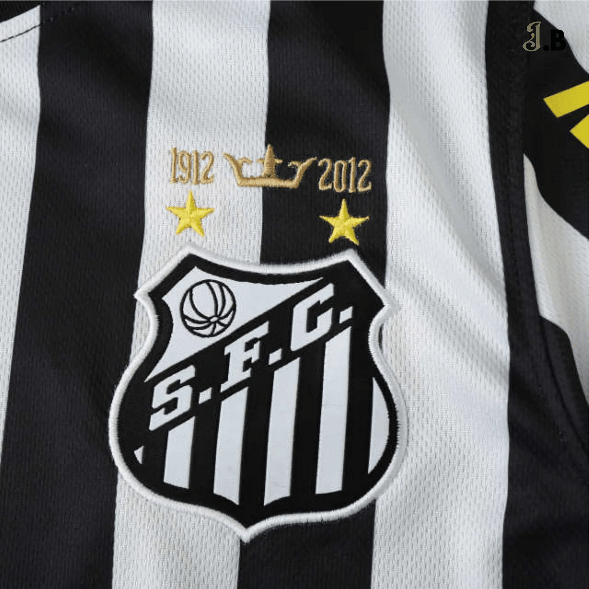 Santos FC Vintage 12 Striped Away Jersey - JogaBonito - Jersey