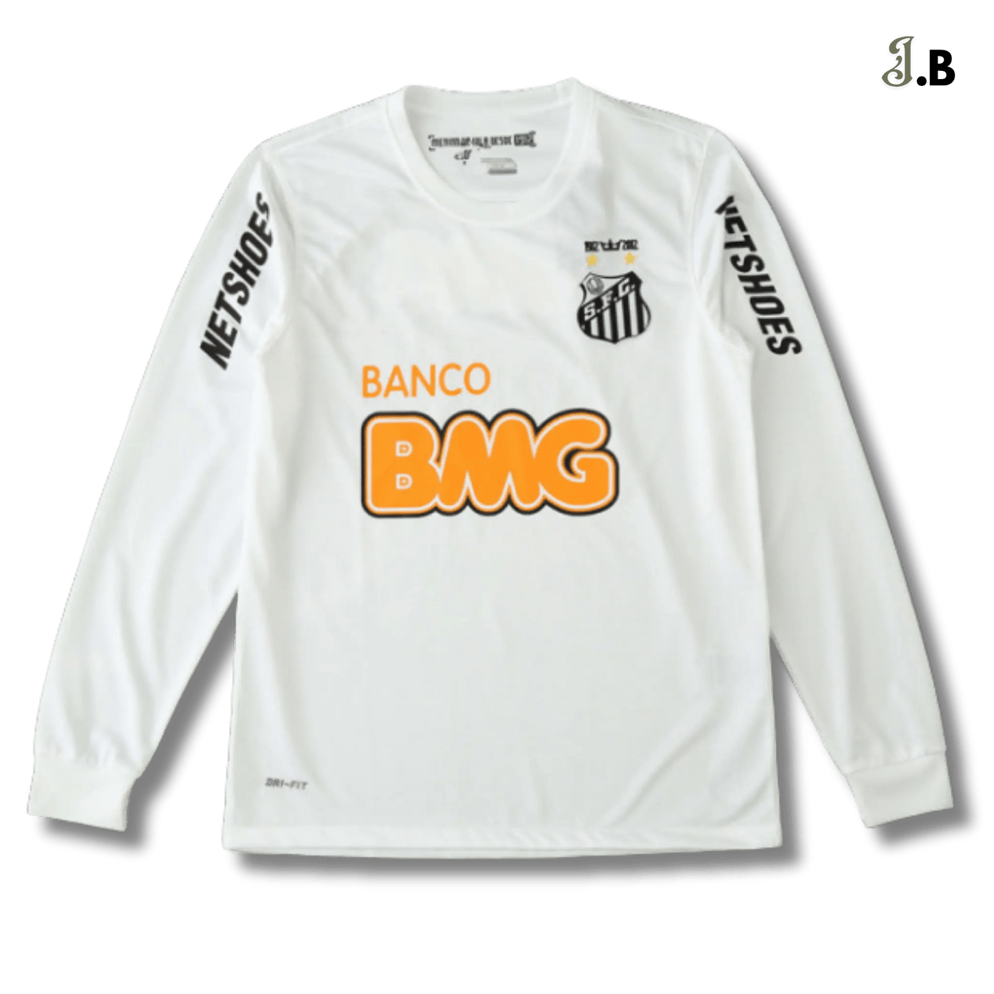 Santos FC Vintage 12 White Long Sleeve - JogaBonito - Jersey
