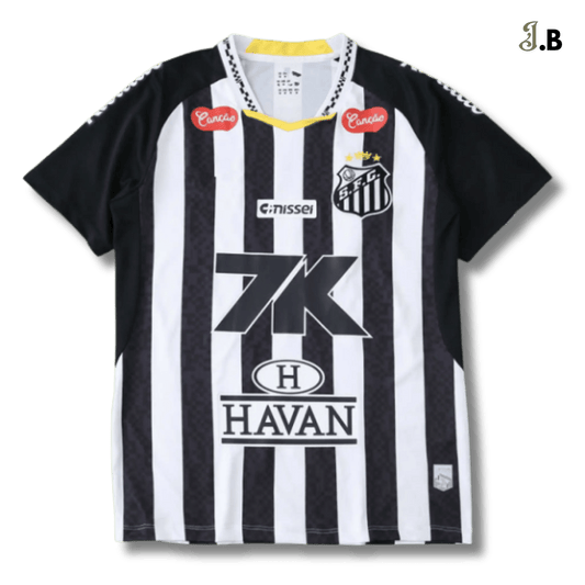 Santos FC Vintage Striped Away Fan Jersey - JogaBonito - Jersey