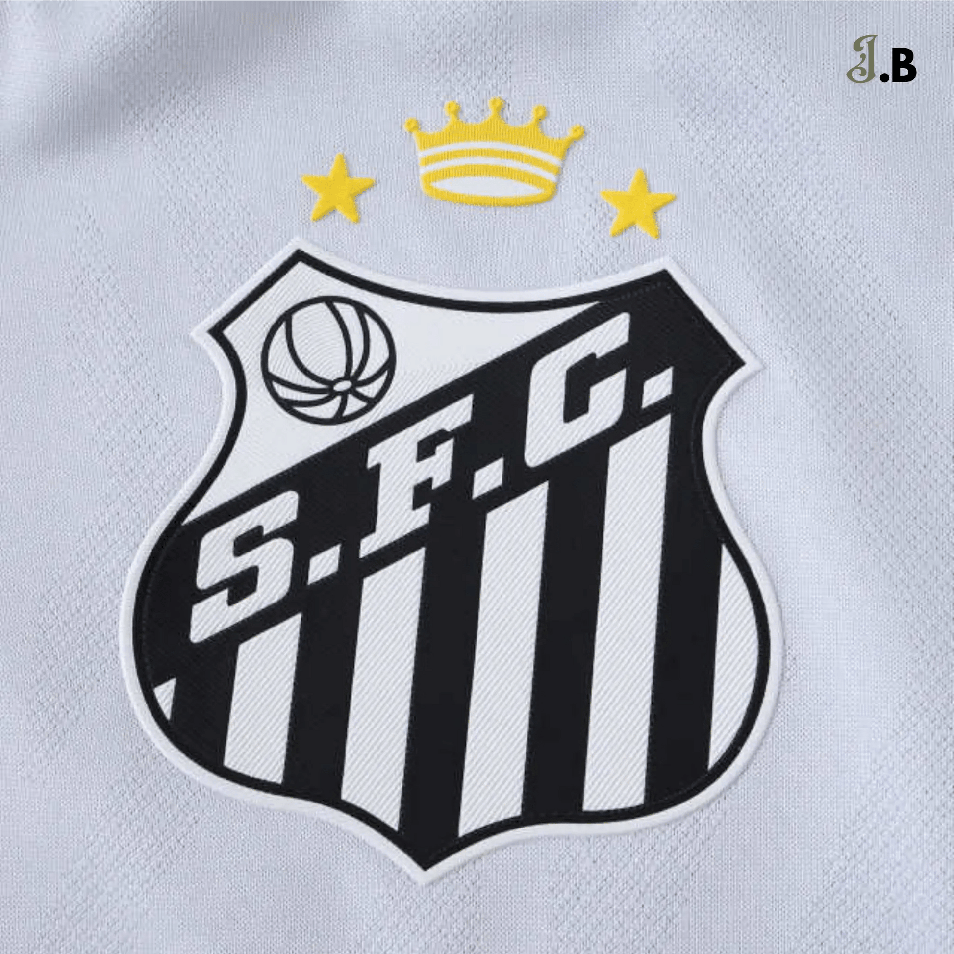 Santos FC Vintage White Home Fan Jersey - JogaBonito - Jersey