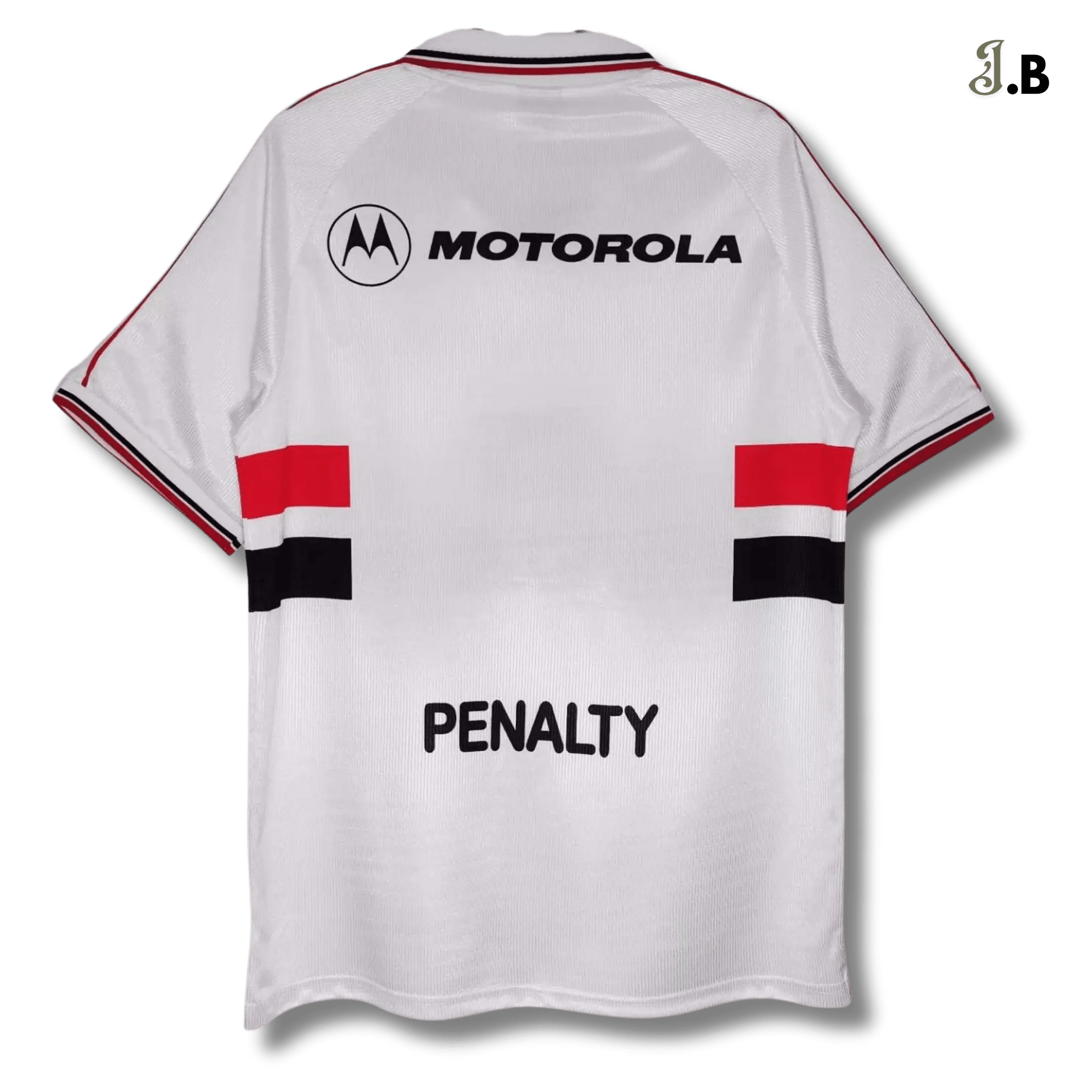 São Paulo FC Vintage 2000 White Collared Jersey - JogaBonito - Jersey
