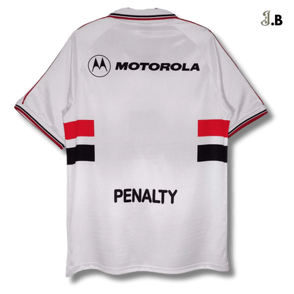 São Paulo FC Vintage 2000 White Collared Jersey - JogaBonito - Jersey