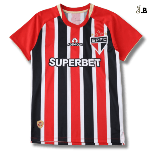 São Paulo FC Vintage Striped Away Fan Jersey - JogaBonito - Jersey