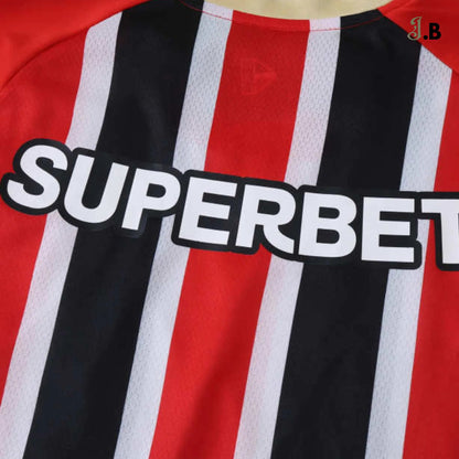 São Paulo FC Vintage Striped Away Fan Jersey - JogaBonito - Jersey