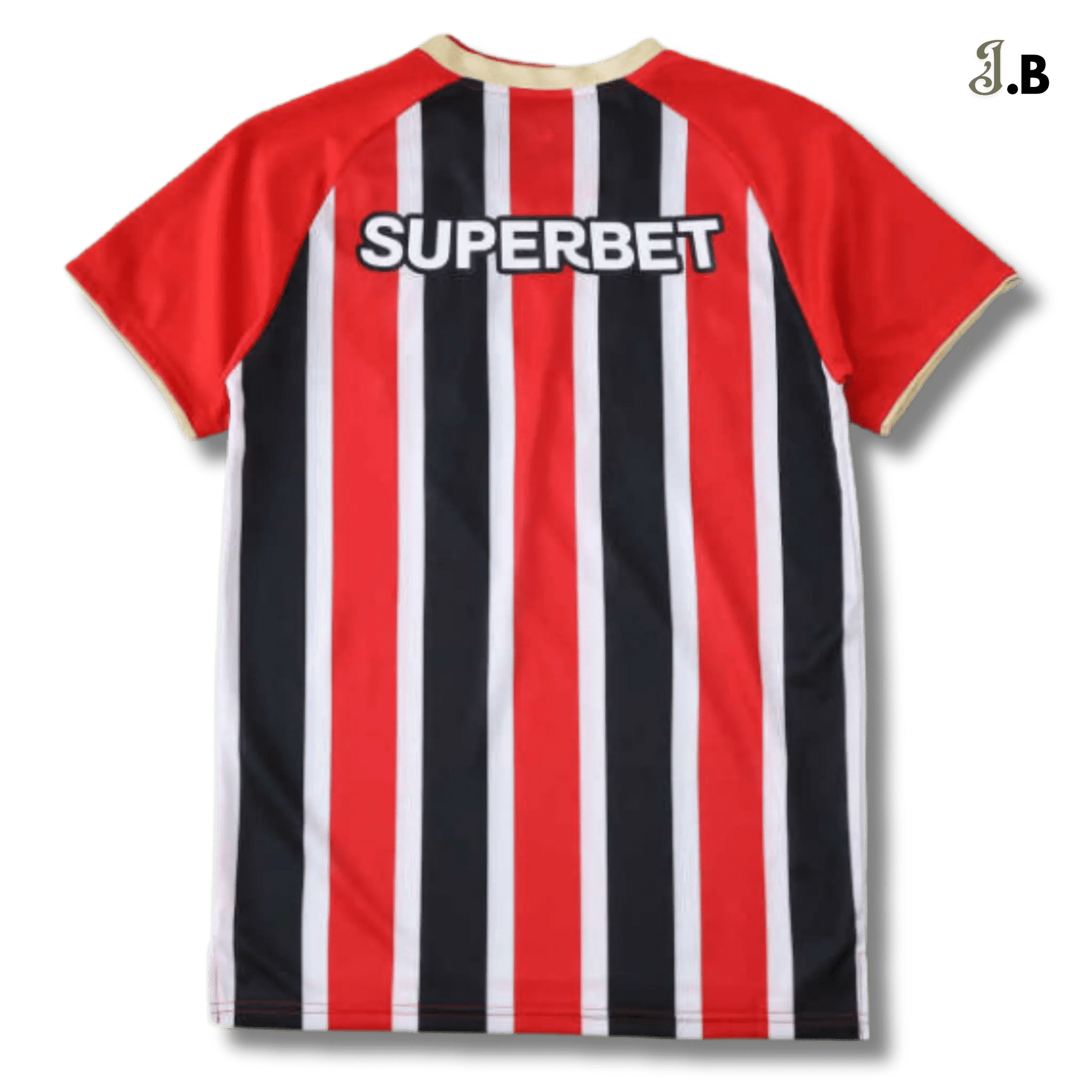 São Paulo FC Vintage Striped Away Fan Jersey - JogaBonito - Jersey