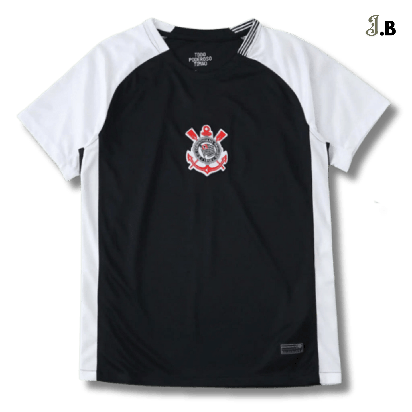 SC Corinthians Vintage Black Training Jersey - JogaBonito - Jersey