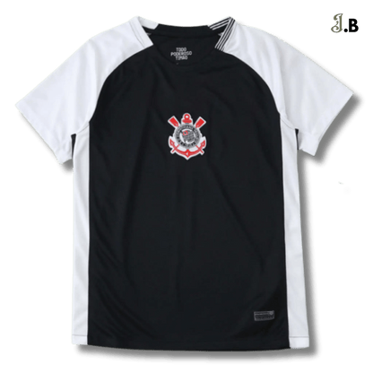 SC Corinthians Vintage Black Training Jersey - JogaBonito - Jersey