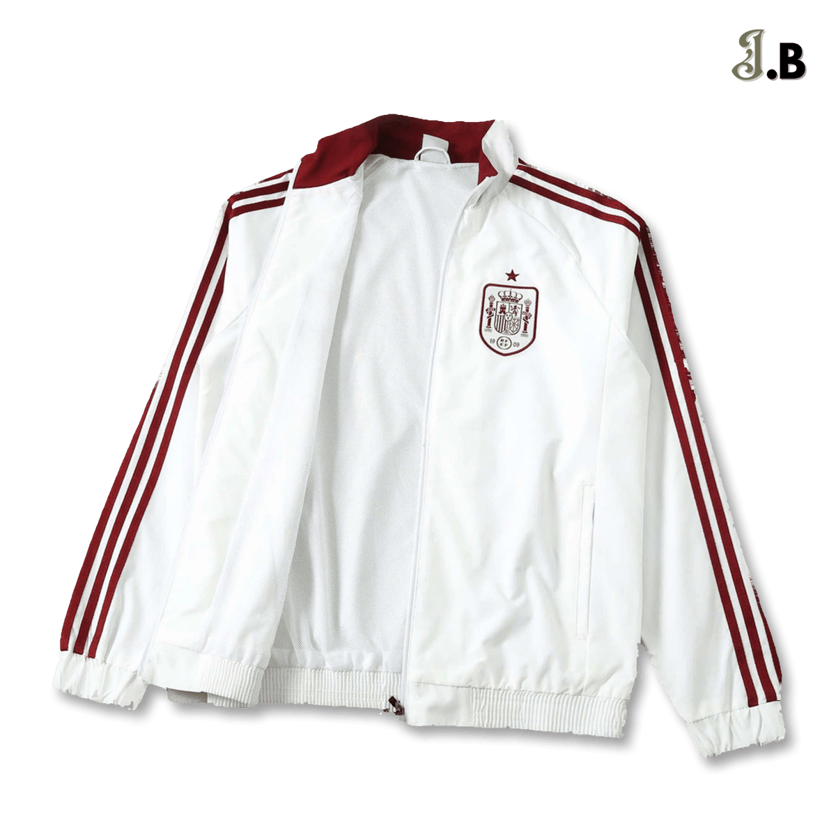 Spain 2026 World Cup White/Red Windbreaker - JogaBonito - Windbreaker