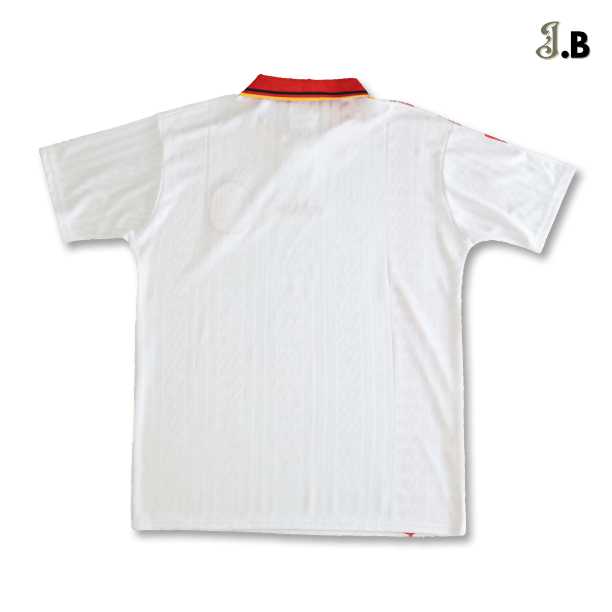 Spain Vintage 1994 White/Red Away Fan Jersey - JogaBonito - Jersey