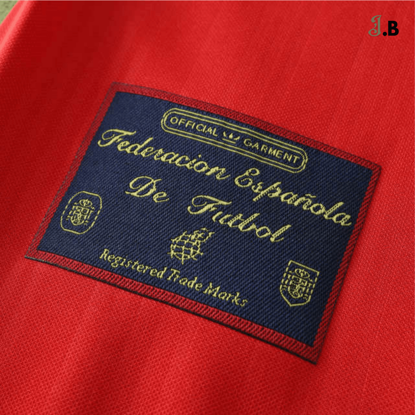 Spain Vintage 96 Home Fan Version Red Jersey - JogaBonito - Jersey