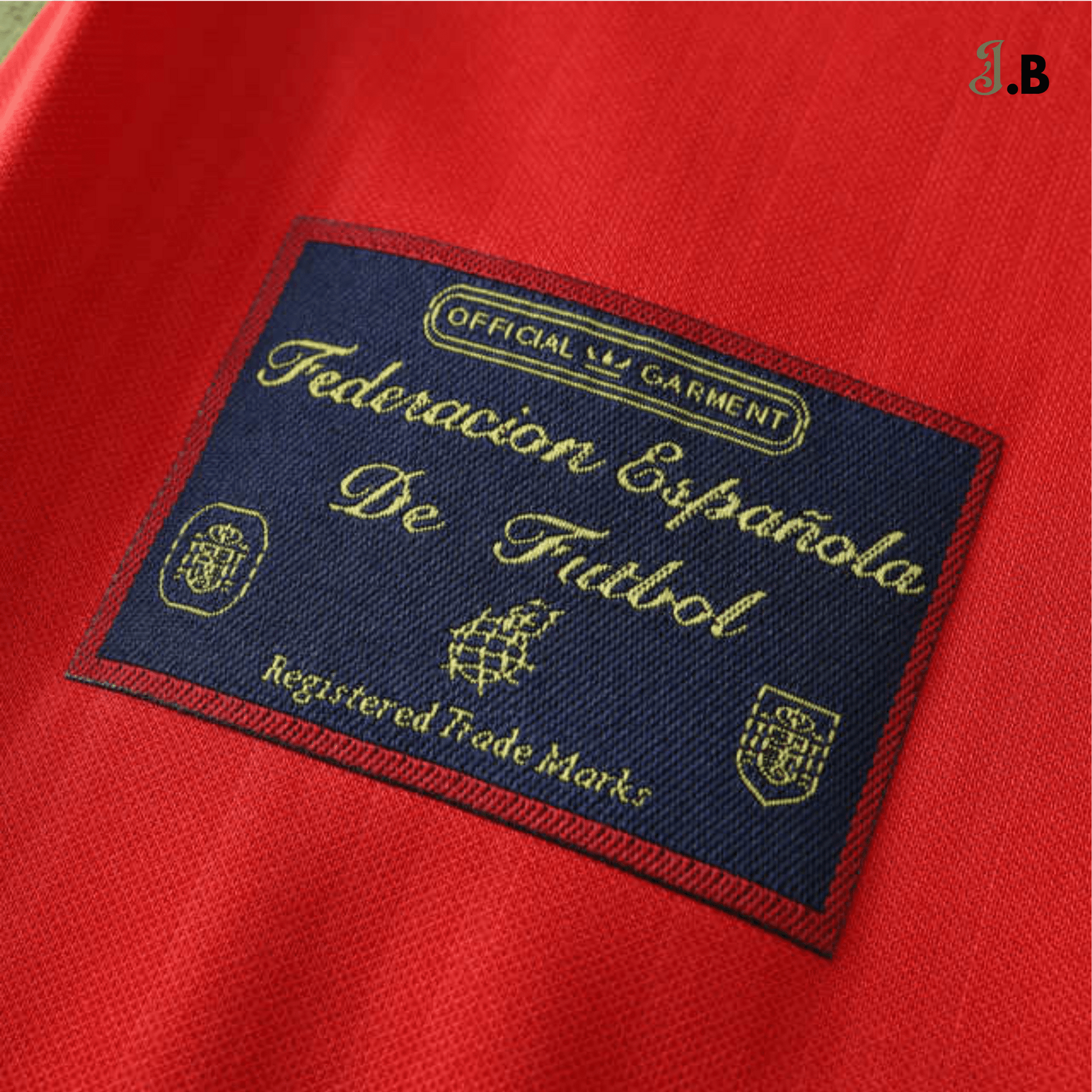 Spain Vintage 96 Home Fan Version Red Jersey - JogaBonito - Jersey